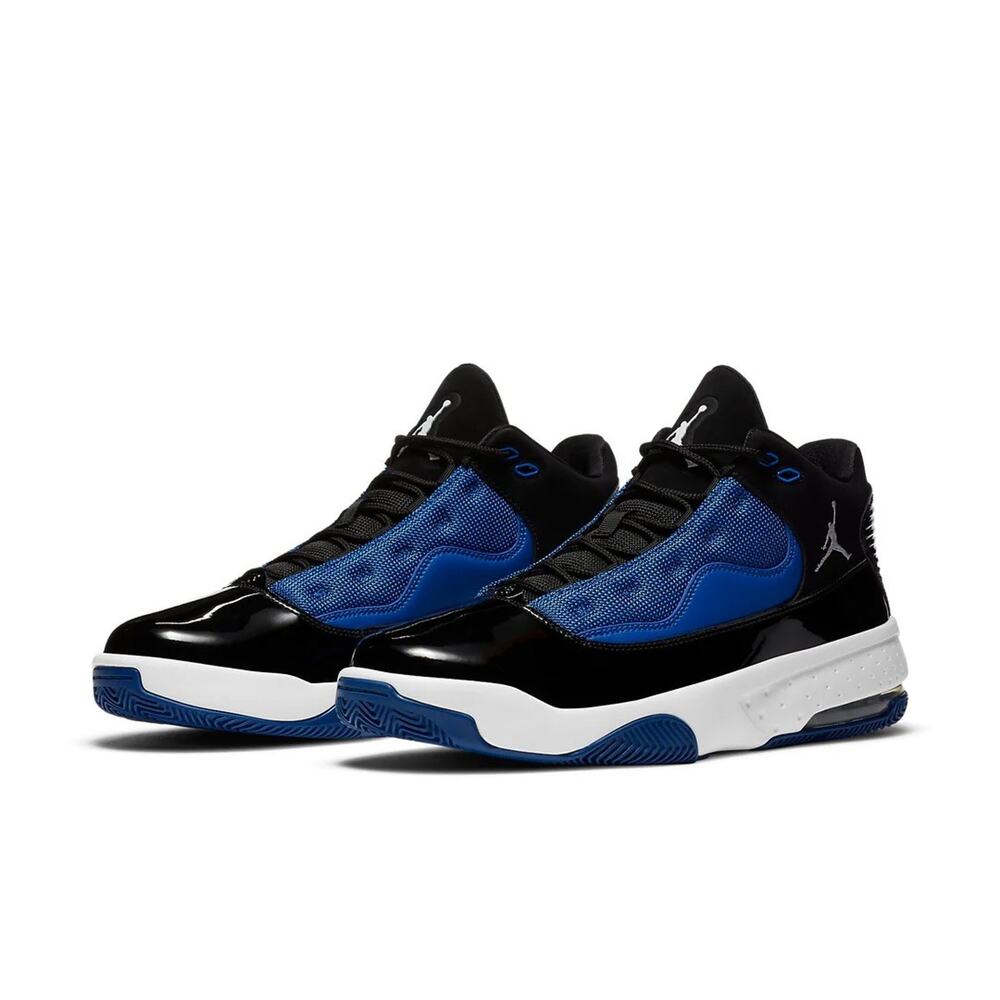Nike Men's Jordan Max Aura 2 Basketball Sneakers 'Black Game Royal' 11.5